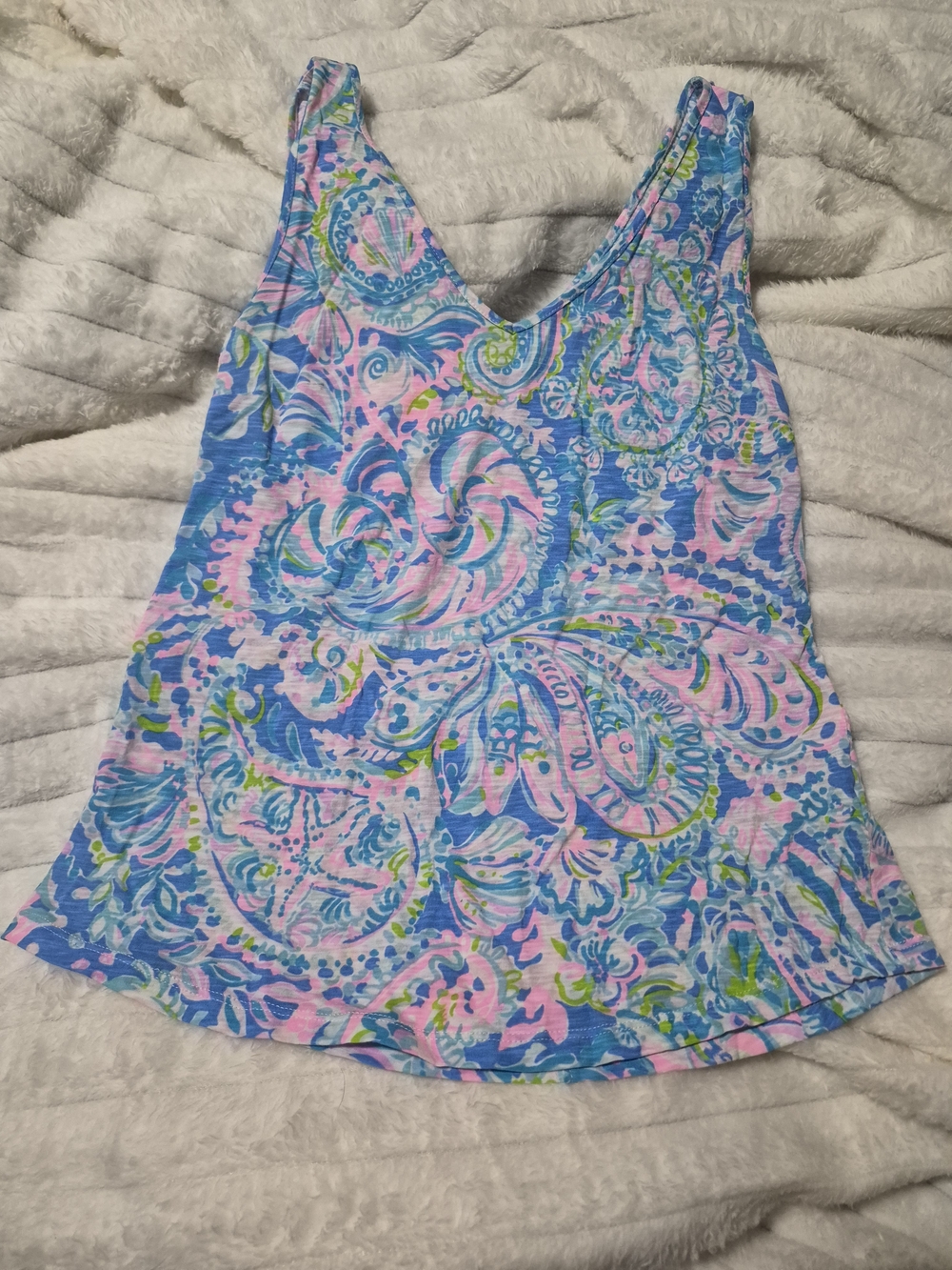 Lilly Pulitzer V-neck V-back Tank Top
